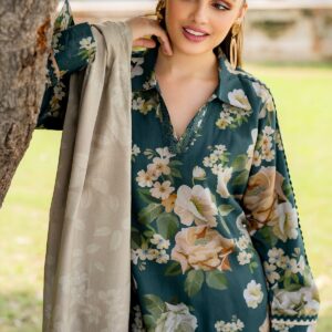 Baroque Khaddar 3PC Printed Suit