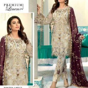 Baroque Lawn 3Pc Jewel Gradients Collection