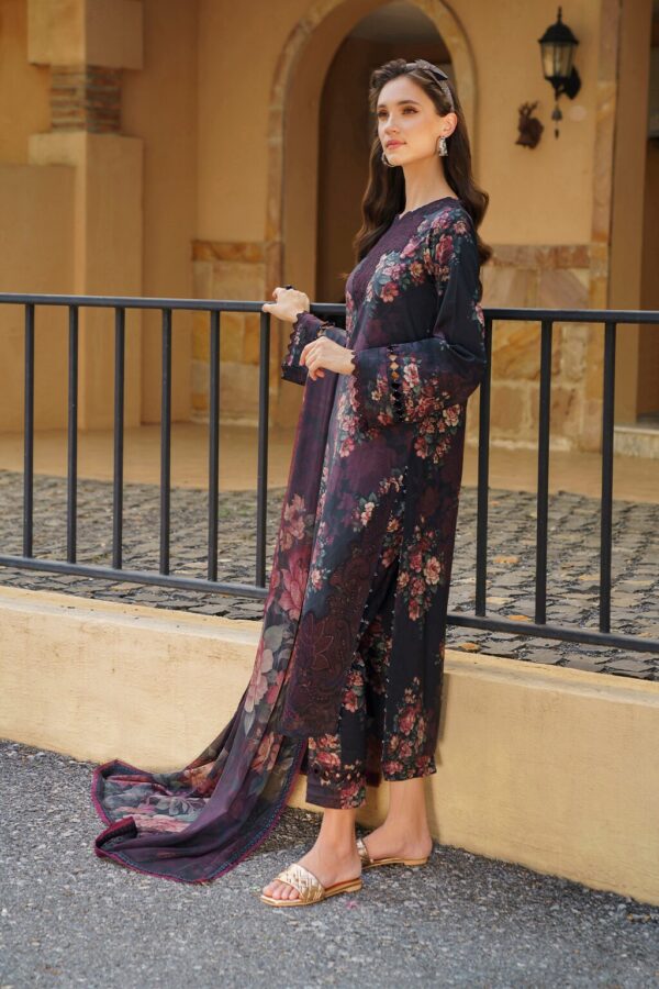 Iznik 3PC Dhanak Digital Printed Bana Dora Style-05