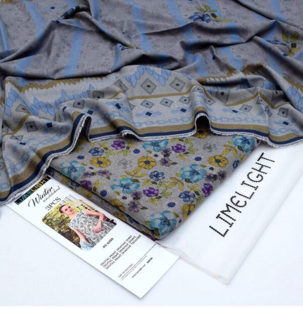 Lime Light Khaddar 3PC Glitter Printed Exclusive Collection-03