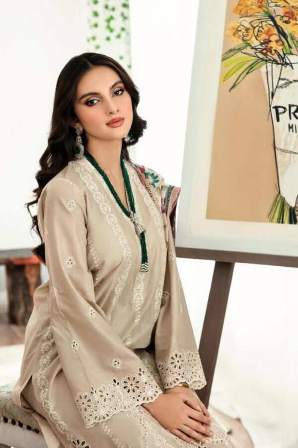 MUSQ 3PC Lawn Chikankari 50MW