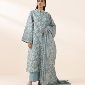 Sapphire 3Piece Printed Karandi Suit
