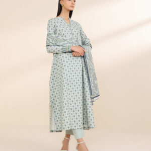 Sapphire 3Piece Printed Karandi Suit