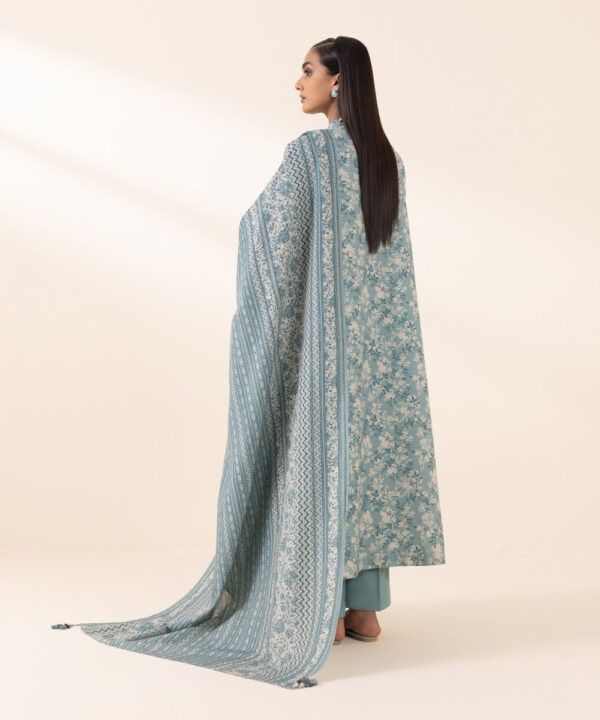 Sapphire 3Piece Printed Karandi Suit