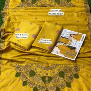 Bareeze 3PC Embroidered Dhanak Collection-5
