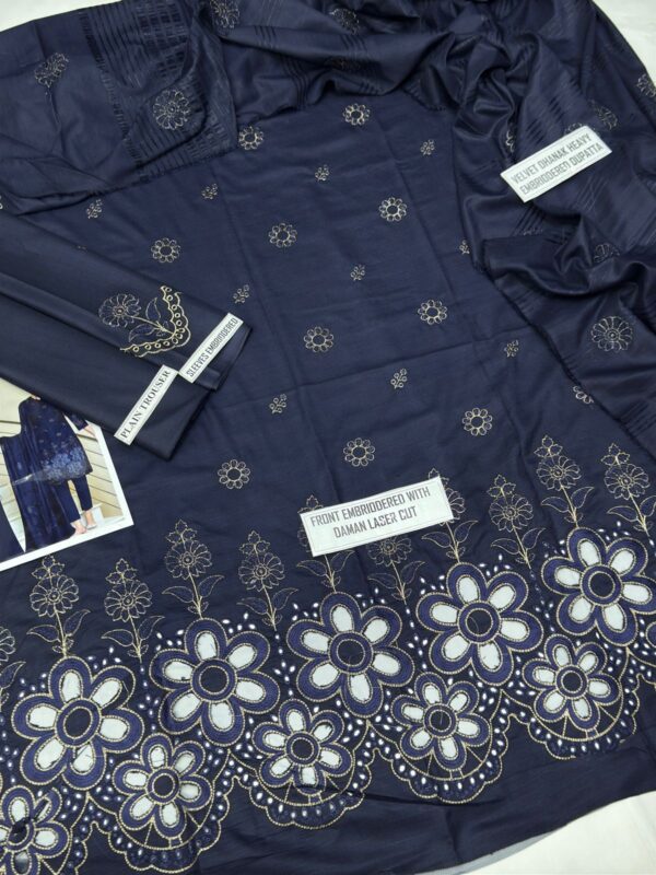 Bareeze Laser Cut Daman Volume