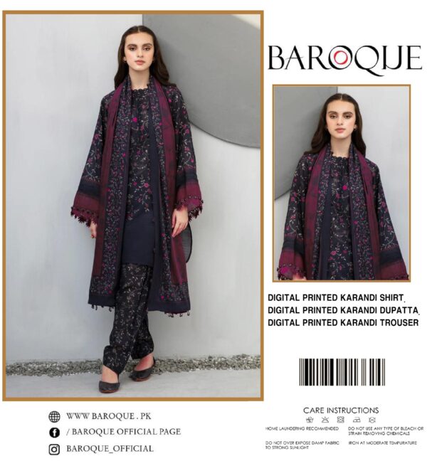 Baroque Digital Printed Wool 3PC Collection